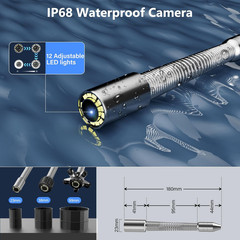 Sewer Camera Self Leveling, Sewer Inspection Camera 100 Ft/30 M with Distance Co