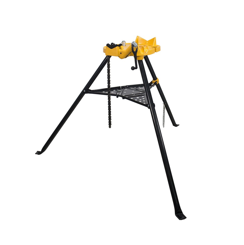 Steel Dragon Tools&reg; 72037 6&Prime; Tripod Pipe Chain Vise Stand Model 460 12R 300 700