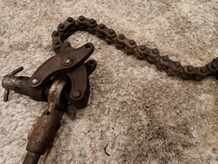 Rigdid no. 246 cast iron pipe cutter For Parts or Not Working Missing Hook End