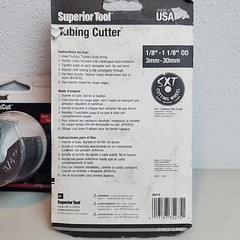 Lot x2 Superior Tool Pipe Cutters Cutting Wheel Aluminum 3/4 Tubing 3mm-30mm USA