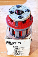 Ridgid 1/8&Prime; Die Head Complete For 00-R Drophead Pipe Threader Vintage New In Box