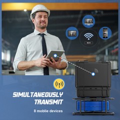 9&rdquo; 50M HD DVR WIFI Sewer Camer Pipe Inspection Camera Meter Counter 17mm Camera