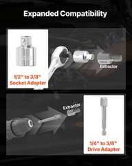 VEVOR Screw Extractor Set with Drill Bits Easy Out Nut Bolt Extractors 65 Pieces