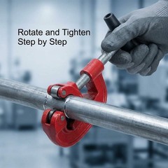 Heavy Duty Pipe Cutter 1/8 to 2 in Steel Tubing Cutter Hand Tool 3-Wheel Pro USA
