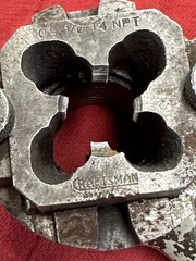Vintage Craftsman USA Pipe Threader With 6 Square Dies & 4 Pipe Guides USA Old