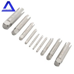 Broken Tap Extractor Removal Tool Set Screw Extractor 10 Pcs (1#-10#) 3/4 Claws