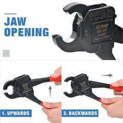 PEX Crimping Tool Kit &ndash; Crimpers, Tubing Cutter & Copper Ring Remover for 1/2&Prime; &