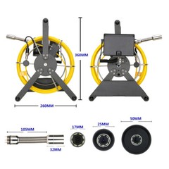 65ft Pipe Inspection Camera 17mm HD 1200TVL Drain Sewer Camera 4.3&Prime; LCD Monitor