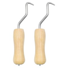 2 Pack Rebar Wire Twister With Wooden Handle Manual Pull Tie Twister Tool For Co