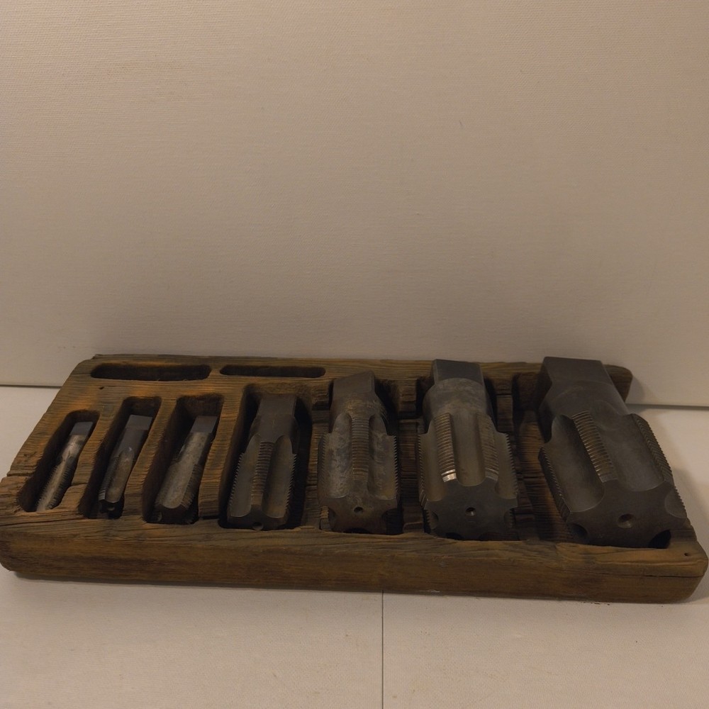 Pipe Taps Set Of 7 Greenfield, Rigid, Morse & More-Flutes Between 4-7 USA Made