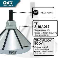 ORXPLUS 2-in-1 Pipe Deburring Tool &ndash; Cleans OD 1-1/8&Prime; to 3-1/4&Prime; & ID 1-1/16&Prime; &hellip;