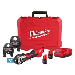 Milwaukee M12 12V Lithium-Ion FORCE LOGIC Press Tool Kit CTS Copper Jaws