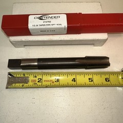 CONTENDER Tap Pipe NPT-#212782, 1/2&Prime;-14-Blue Ash Ind / Kodiak Cutting Tools