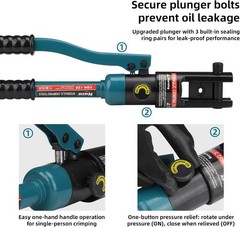 Hydraulic Crimping Tool 8T YQK-120, Wire Crimper for Battery Cables 10-120mm&sup2;, B
