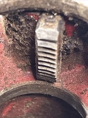Ridgid 00-R Ratchet Pipe Threader 3/4&Prime; Threading Die Head Cutting Edges Great