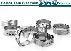 High Quality 50 Pack 1/2 Inch Stainless Steel PEX Cinch Clamps &ndash; Anti-Corrosion