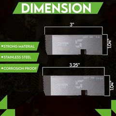Universal 1/2&Prime;-3/4&Prime; HS Hardened Steel Pipe Dies for RIDGID 811, 811A, 815A Die H
