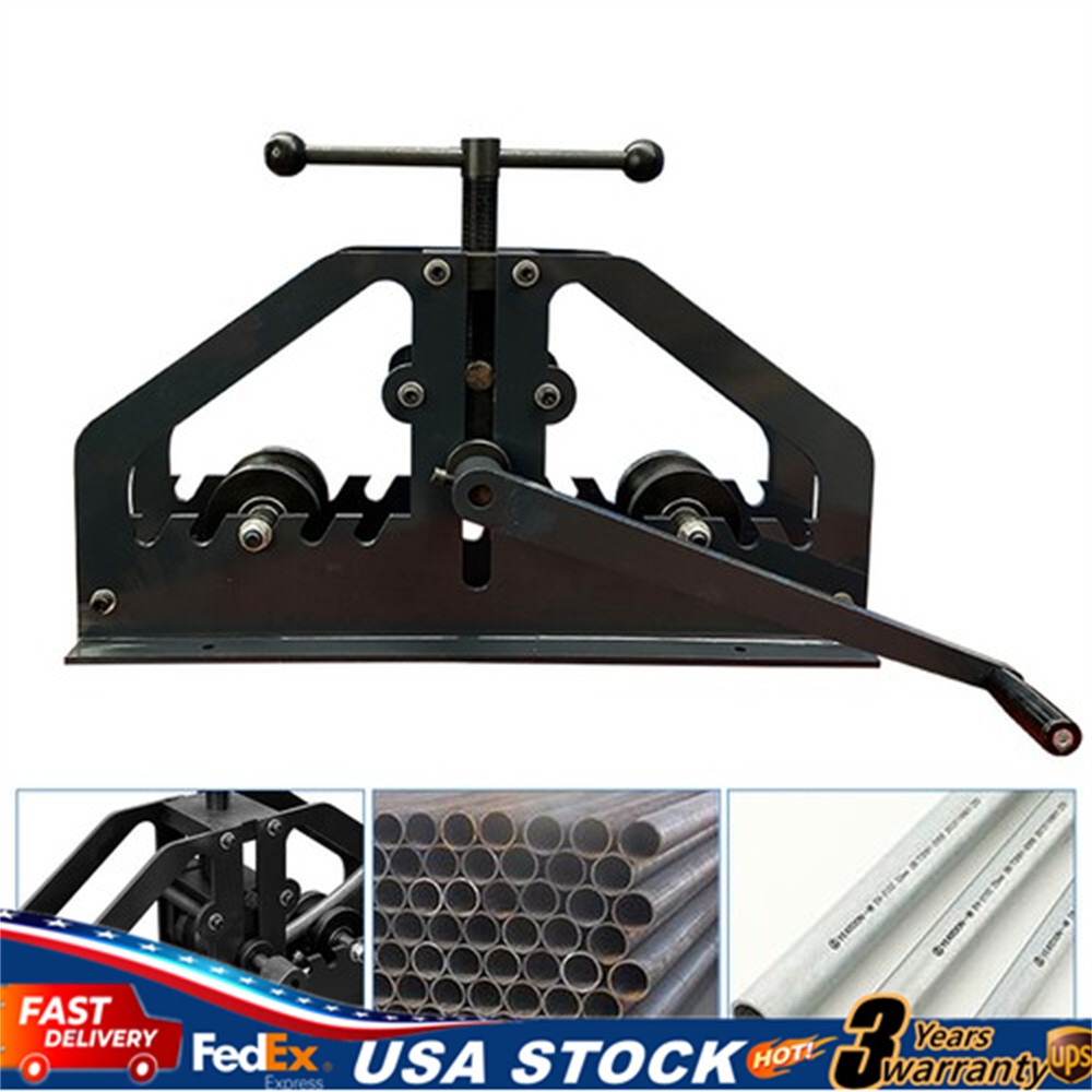 Manual Tube Roller Bender Pipe Roller Heavy Duty 1.5&Prime; Round Pipe Roller Tool