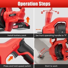 SHALL 20V Cordless Drain Auger, for 3/4&rsquo;&rsquo;-2&rsquo;&rsquo; Sewer Pipe, Sink Toilet Bathroom