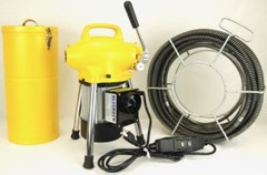 120&prime; Kit S75 BLUEROCK &reg; 3/4&Prime; to 4&Prime; Sectional Drain Machine Snake Sewer Cleaner