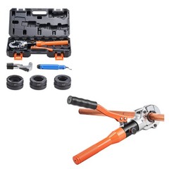 Uimoso Hydraulic Copper Pipe Crimping Tool with 1/2&Prime;, 3/4&Prime;, 1&Prime; Jaws