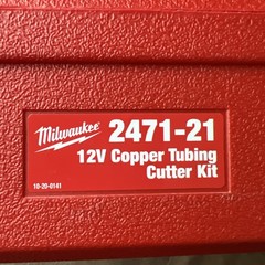 Milwaukee 2471-20 M12 Cordless Copper Tubing Cutter &ndash; Battery & Charger & Case
