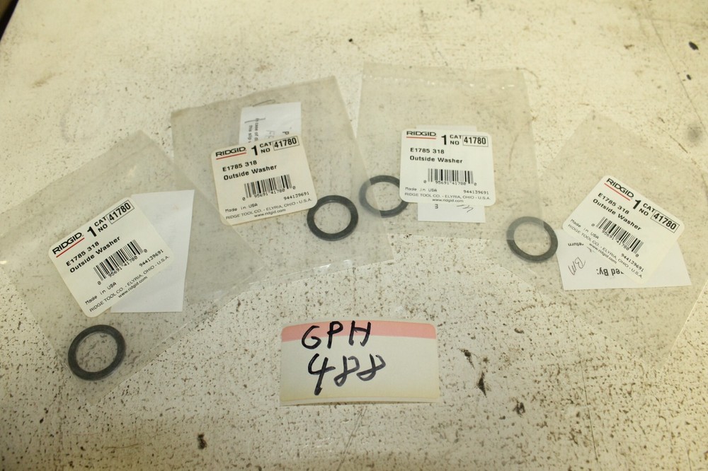 Lot of 4 Ridgid 41780 Washer, Outside 318NEW