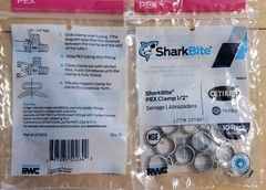 SharkBite 865896 PEX Crimp Ring Tool Kit With *FREE* 10 pc 1/2in Clamps