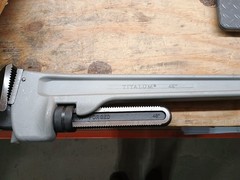 PROTO J848A Pipe Wrench,I-Beam,Serrated,48&Prime; 44ZJ68