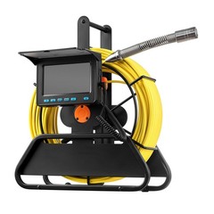164ft Self-Leveling Sewer Camera with 4.3&Prime; HD Screen & 12 LEDs