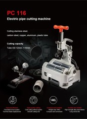 Handheld Round Pipe Cutting Machine 220V Copper/Steel Pipe Cutter 12-116mm