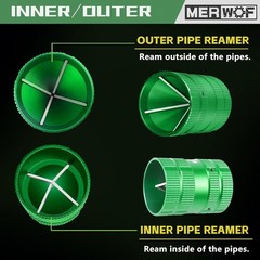 Aluminum Alloy Metal Pipe Reamer Tool for Copper PVC &ndash; 1/4&rdquo; to 1-5/8&rdquo; Clean
