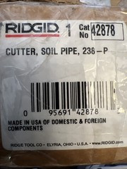 RIDGID 238-P Powered Soil Pipe Cutter, 8&rdquo; CHAIN Snap CUTTER 42878 NEW 🔥ratchet