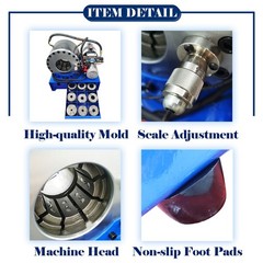 12V 1/4-2&Prime; Car Portable Electric Hydraulic Hose Crimping Machine with 10 Dies