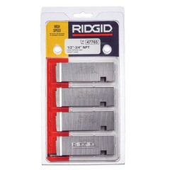 Ridgid 47765 1/2&Prime; to 3/4&Prime; &ndash; 14NPT Universal Dies High Speed RH