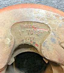 RIDGID NO.65-R, THREADS 1&Prime; TO 2&Prime; PIPE, 17&Prime; HANDLE, USA, VINTAGE