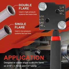 Flaring Tool Fit for Creating Single/ Double Flares on 3/16&Prime; 4.75mm 1/4&Prime; Tubing
