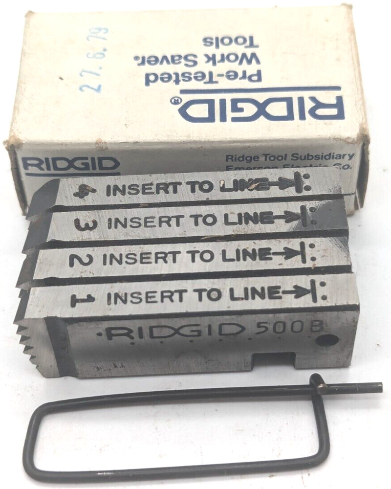 Ridgid 500B Cutting Jaws 1/2&Prime; &ndash; 13 UNC Bolt Dies NEW ORIGINAL PACKAGING