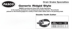 Pasco PS-520 3&Prime; Pipe Double Tooth Cutter For 5/8&Prime; and 3/4&Prime; Cable Drain Snake