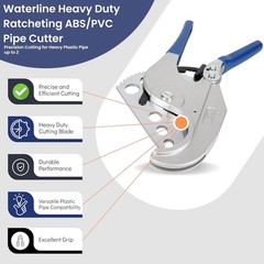 Heavy-Duty Ratcheting Pipe Cutter for 2-Inch PVC & ABS &ndash; Durable Stainless Steel