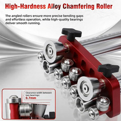 Dual-Axis Sheet Metal Roller Bender, 0-100&deg; Adjustable, 7In Working Length, 0.2-