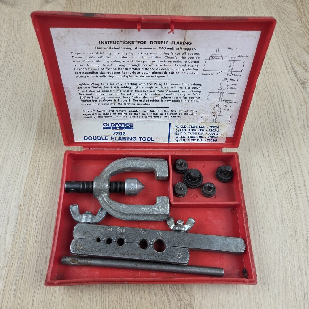 Vintage Old Forge Tools 7203 Double Flaring Tool Kit Made in USA Free Shipping