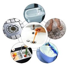 Drain Hair Cather 5 pcs 20 Inch Drain Snake Shower Drain Hair Trap Clog Remover