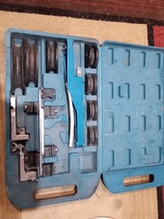 TETEMCO TM627 Manual Pipe Bender Kit for Copper Aluminum w/ Multiple Dies & Case