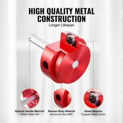 PVC Pipe Reamer Kit Aluminum Alloy PVC Pipe Fitting Reamer Plumbing Tools Kit So