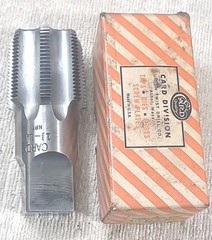 Union Twist Drill 1 1/2&Prime;-11-1/2 NPT Carbon 7 Flute Pipe Tap USA MADE TOOL 1140.
