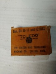 Toledo Beaver Pipe Threading Dies 3/8&Prime; No. 00-30-11-12