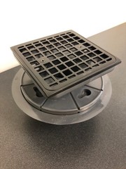 Kohler K-9136-BL Clearflo Square Design Tile-In Shower Drain &ndash; Matte Black