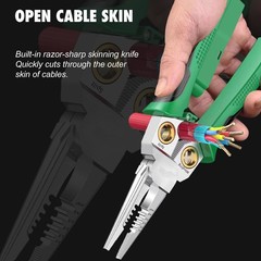 8-in-1 Wire Stripper Tool, with Non-Contact Voltage Detector & Safety Insulated