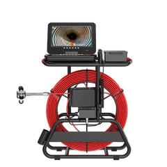 50M Drain Sewer Camera Inspection Camera Counter 512HZ Self leveling 7mm Cable